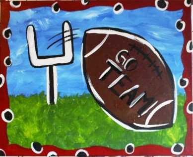 Painting & Football! Join Us For A Painting And Wine Class Before The Big Game!